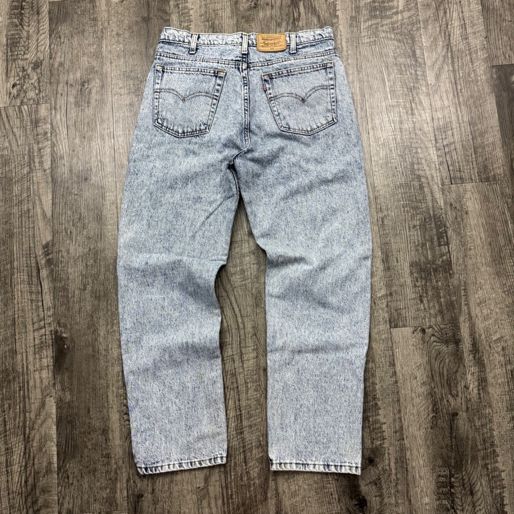 Vintage 90s Levis 540 Acid Wash Denim Jeans 34x30